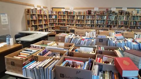 book sale room