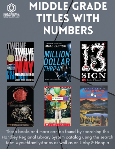 Middle Grade Titles with Numbers Book Covers