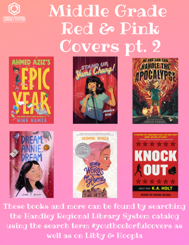 Middle Grade Red and Pink Book Covers