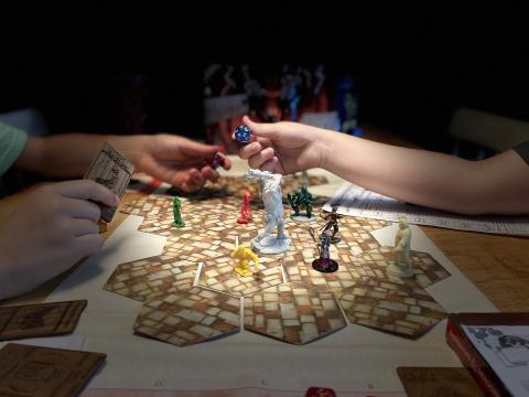 Photo of a Dungeons and Dragons game board