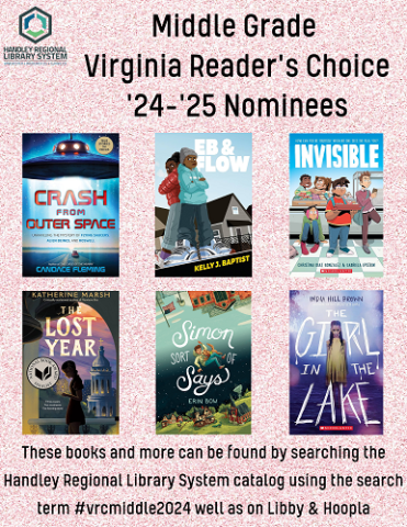 Middle Grade VRC Nominee Book Covers