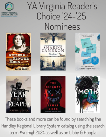 YA VRC Nominees Book Covers