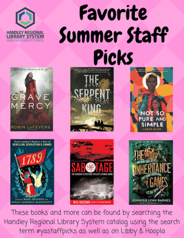 Teen Summer Staff Picks Book Covers