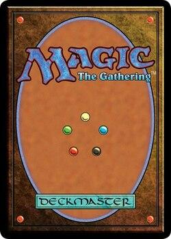 back of a magic: the gathering playing card