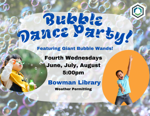 Children blowing bubbles