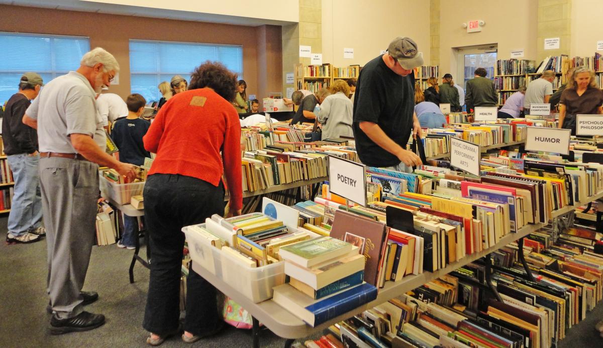 book sale room
