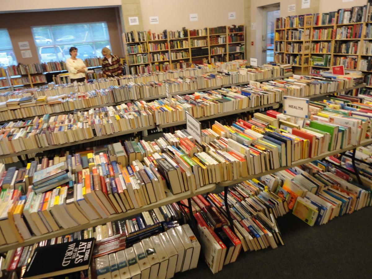 book sale room