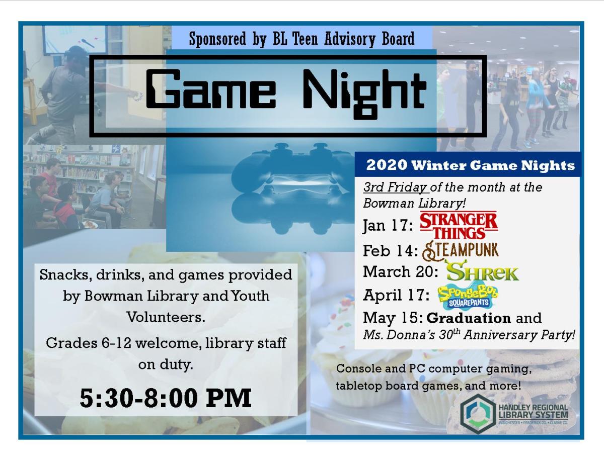 Winter Game Night Poster