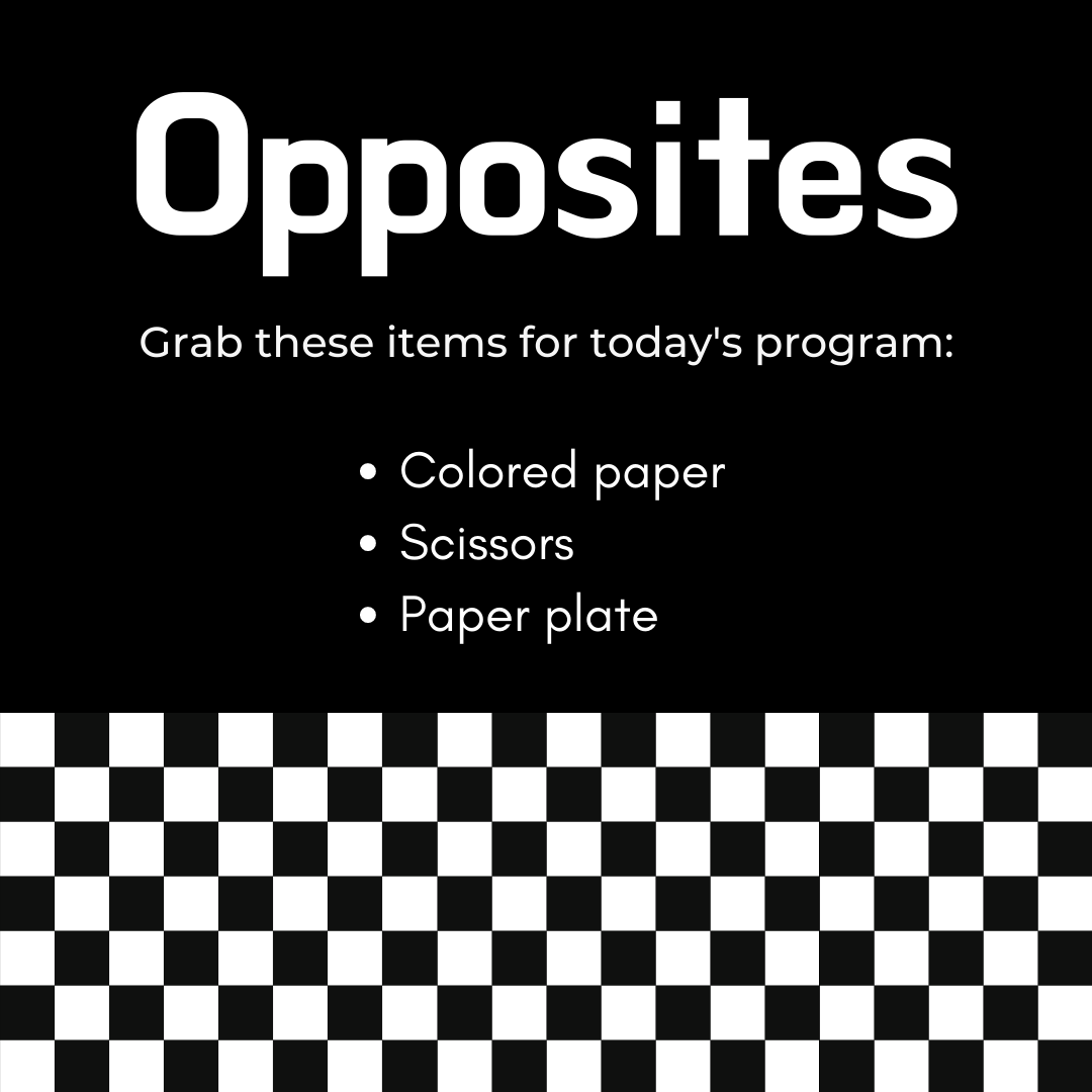 Opposites supply list