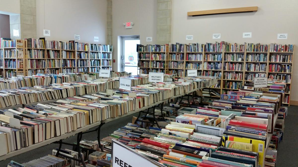 book sale room