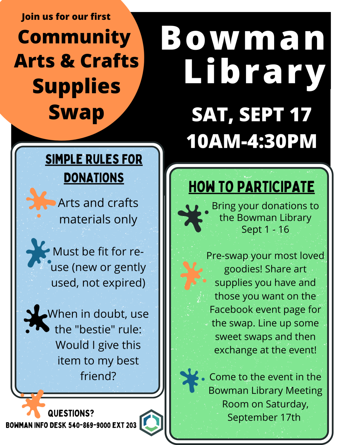 Community Arts & Crafts Swap