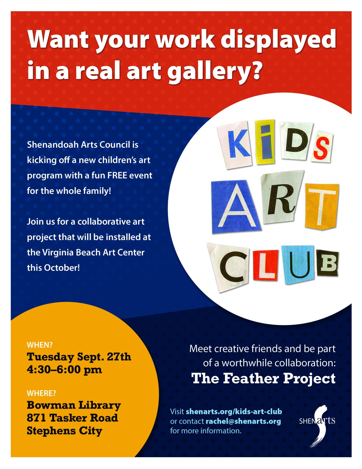 Kids Art Club description