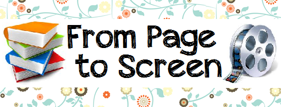 a stack of books and a film real with the text "from page to screen"