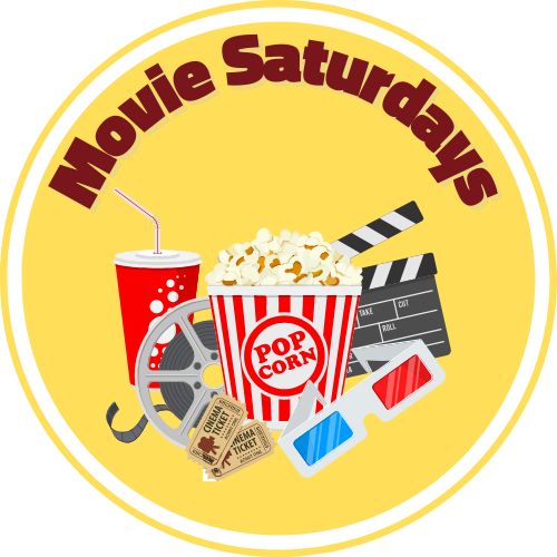 Movie Saturdays with movie paraphenalia