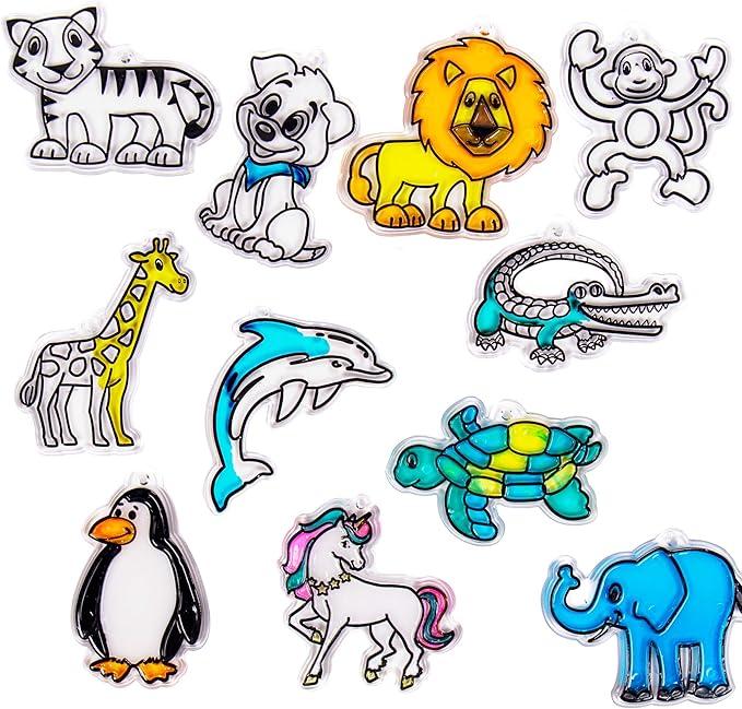 Animal shapes as suncatchers