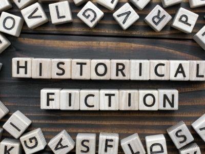 the words historical fiction spelled out in tiles